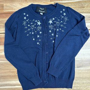 Modcloth Navy Cardigan with Silver Stars